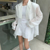 HziriP Sunscreen Retro Femme Blazers Vintage 2022 Casual Women Full Sleeves Loose Autumn Chic Office Lady Jackets Tops OL Coats