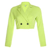 IAMHOTTY Elegant Women Suits Office Sets Skirt Green Casual Office Uniform Women Mini Skirt And Long Sleeve Blazer Sets