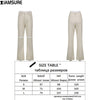 IAMSURE Loose Solid Ripped Jeans Casual Streetwear High Waisted Trousers Women Denim Wide Leg Pants 2022 Elegant Ladies