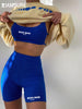 IAMSURE Sporty Activewear Shorts Set Sexy Slim Sknny 2 Piece Sets Women 2023 Summer Backless Camis Tops High Waisted Shorts Lady