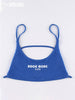 IAMSURE Sporty Activewear Shorts Set Sexy Slim Sknny 2 Piece Sets Women 2023 Summer Backless Camis Tops High Waisted Shorts Lady