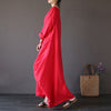 [IASK] Summer Plus Size Dresses Women 4xl 5xl Loose big size Dress O-neck White Boho Shirt Dress Long Sleeve Maxi Robe