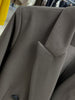 IEQJ Women's Blazer Suits 2023 Autumn Long Sleeve Double Breasted Office Lady Work Wear Suit Jacket Female 3W6456
