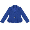 IMC Jacket Blazer Women Suit Foldable Long Sleeves Lapel Coat Candy Color Blazer Single Button Blazers Jackets