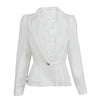 IMC Jacket Blazer Women Suit Foldable Long Sleeves Lapel Coat Candy Color Blazer Single Button Blazers Jackets