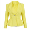 IMC Jacket Blazer Women Suit Foldable Long Sleeves Lapel Coat Candy Color Blazer Single Button Blazers Jackets