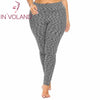 IN'VOLAND Plus Size XL-4XL Women Legging Fold Over Waist Stretch Elastic Large Legging Ladies Trousers Fitness Pant Big Size