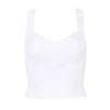 New Sexy Bandage Women's Summer Crop Top Elastic Spaghetti Strap Tank Top V-Neck Lady's Camis Vest