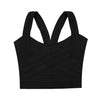 New Sexy Bandage Women's Summer Crop Top Elastic Spaghetti Strap Tank Top V-Neck Lady's Camis Vest