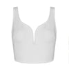 Sexy Sleeveless Deep V Women Bandage Tank Top Casual Backless Zipper Fly Women Crop Top Fashion Bodycon Women Romper