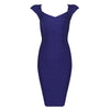 Short Sleeve Bodycon Women Bandage Dress Fashion Knee Length Solid Summer Women Party Dress Vestidos 2022