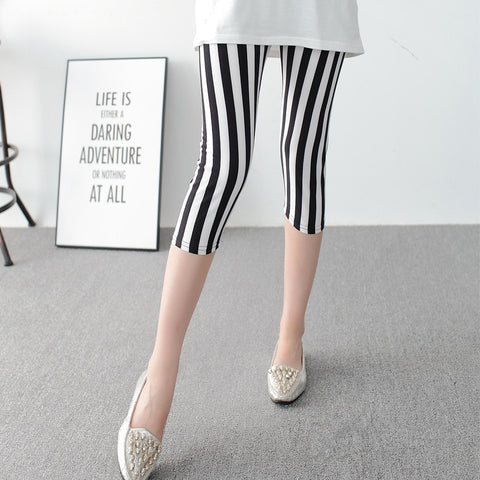 Brand Leggings Summer Women High Waist Elastic Trousers Women Pants Printed Stretch Leggings Calzas Mujer Leggins