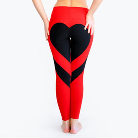 Heart Yuga Pants Women leggings Fitness Sexy Hips Push Up Leggins Sporting Legency Pants Women Fitness Slim
