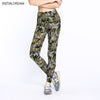 Women Large Size Leggings High Waist Stars Graffiti Print Skinny Leggins Milk Thin Stretch Legging Pants Female