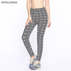 Women Large Size Leggings High Waist Stars Graffiti Print Skinny Leggins Milk Thin Stretch Legging Pants Female