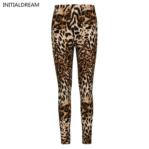 Women Leopard Print Leggings Spring and Autumn High Elasticity Pant Leggins High Waist Soft Woman Leggings