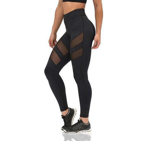 new Sporting leggings Women Yuga Pants fitness Mesh Yuga Elastic Ladies sporting leggins Workout Pants