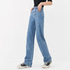 INMAN Summer Spring Boyfriends Baggy Loose Jeans Women Worn Washed Cotton Straight Lady High Wasit Long Denim Pants