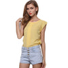 Fashion Summer Women blouses Sleeveless SOLID Chiffon Shirt O-Neck Tops Blouses women blouses 2022 tunique femme