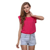 Fashion Summer Women blouses Sleeveless SOLID Chiffon Shirt O-Neck Tops Blouses women blouses 2022 tunique femme