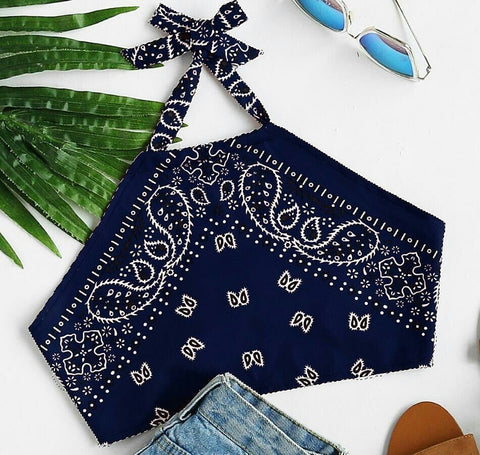 Newest Arrivals Fashion Hot Womens Summer Halter Floral National Style Vest Tops Sleeveless Casual Loose Tank Top