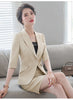 IZICFLY Style Summer two piece set Women Green blazer skirt set elegant Office Clothes Skirt Suit For Work Wear Plus Size