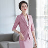 IZICFLY Style Summer two piece set Women Green blazer skirt set elegant Office Clothes Skirt Suit For Work Wear Plus Size