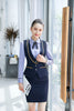 IZICFLY Vest Waistcoat Reception Ktv Hotel Restaurant Waitress Uniform front desk Uniform Lady Formal Skirt Suit Work Wear