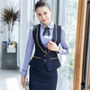 IZICFLY Vest Waistcoat Reception Ktv Hotel Restaurant Waitress Uniform front desk Uniform Lady Formal Skirt Suit Work Wear