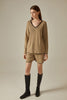 Ice Knitted Tow Piece Tracksuit  Designer Sweater Suit Casual Spring/Autumn Loungewear V Neck Top Short Pants Minimalist