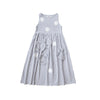 Imakokoni blue and white striped sleeveless dress original design mid-length female summer 2022  182366