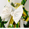 Infant baby clothes brand design sleeveless print bow dress 2022 summer girls baby clothing cool cotton party princess dresses