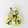 Infant baby clothes brand design sleeveless print bow dress 2022 summer girls baby clothing cool cotton party princess dresses