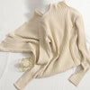 Inner straight pit knit sweater dress for women 2022 winter mock neck solid color pullover dress elegant Sheath vestidos