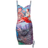 InsGoth Summer Backless Sexy Spaghetti Straps Bodycon Women Mini Dress Vintage Print Stretch Bandage Female Dresses Streetwear