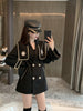 Insozkdg Black Blazer Women 2023 Spring Navy Collar Loose Jacket Double Breasted Mid Length Blazer Women Harajuku