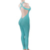 Elastic Workout Jumpsuit Women Sexy Backless Cross Push Up Stretchy Tracksuits One Piece Clothing 7 Colors Sportswear