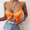 InstaHot Single Button Ruched Camis Sexy Splice White Summer Camisole Ladies Casual 2022 Fashion Cropped Top Lace Women Camis