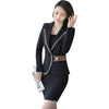 Interview Suits Office Attire Women Autumn Long Sleeve Skirt Korean Women Business Suit Ladies Office Uniform Designs DD2044