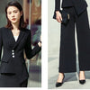 Irregular Blazer with Skirt/Pant Office Uniform Designs Women Elegant Skirt Suit Black White Ladies 2 Piece Business Work Outfit