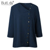 Irregular Skew Collar Button Blouse Shirt Women Casual Woven Chiffon Ladies Long Sleeve Womens Tops and Blouses Female Shirts