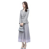 Irregular Women Suits With Skirts Two Piece Skirt Suit Ensemble Femme Survetement Sashes Pleated Conbinaison Femme Clothes