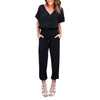 Jumpsuits New Women Chiffon Short Sleeve Clubwear Playsuit Bodycon Party Jumpsuit Romper C7717Q Free Shiping