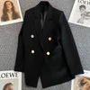JIAHENG MUMU Spring Blazers Women Solid Loose Double Breasted Office Ladies Simple Leisure Streetwear Temperament Autumn Jacket