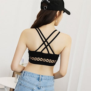 Summer sexy crop top tank women camis harajuku short tees shirt camisole fitness sleeveless bandeau lace tube tops