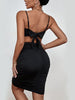 JIM & NORA 2023 Two Piece Set Sleeveless Crop Top Women Summer Spaghetti Strap Bodycon Wrap Mini Skirt Club Outfit Party