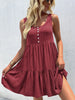 JIM & NORA Casual Summer Beachdress Women Sleeveless Tank Round Neck Mini Dress Sexy Loose Soild Dresses Vestidos