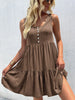 JIM & NORA Casual Summer Beachdress Women Sleeveless Tank Round Neck Mini Dress Sexy Loose Soild Dresses Vestidos