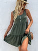 JIM & NORA Casual Summer Beachdress Women Sleeveless Tank Round Neck Mini Dress Sexy Loose Soild Dresses Vestidos
