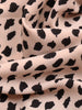 JIM & NORA Elegant Leopard Printed Spaghetti Strap Sleeveless Flounced Edge Dresses Backless Midi Dress For Women Summer